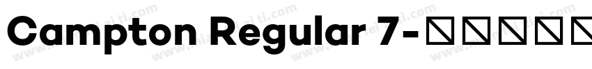 Campton Regular 7字体转换